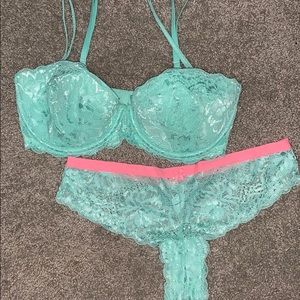 Victoria’s Secret Lace Bra and Cheeky Panty Set